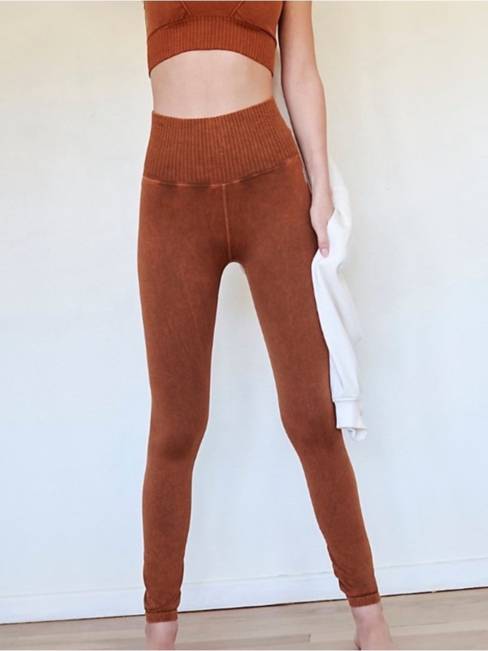 FP Movement by Free People Good Karma 7/8 Leggings Toasted Coconut Size M/L